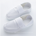 white anti-static cleanroom shoes ESD clean room work safe shoes